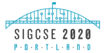 SIGCSE 2020 Logo - Freemont Bridge, Portland, Oregon