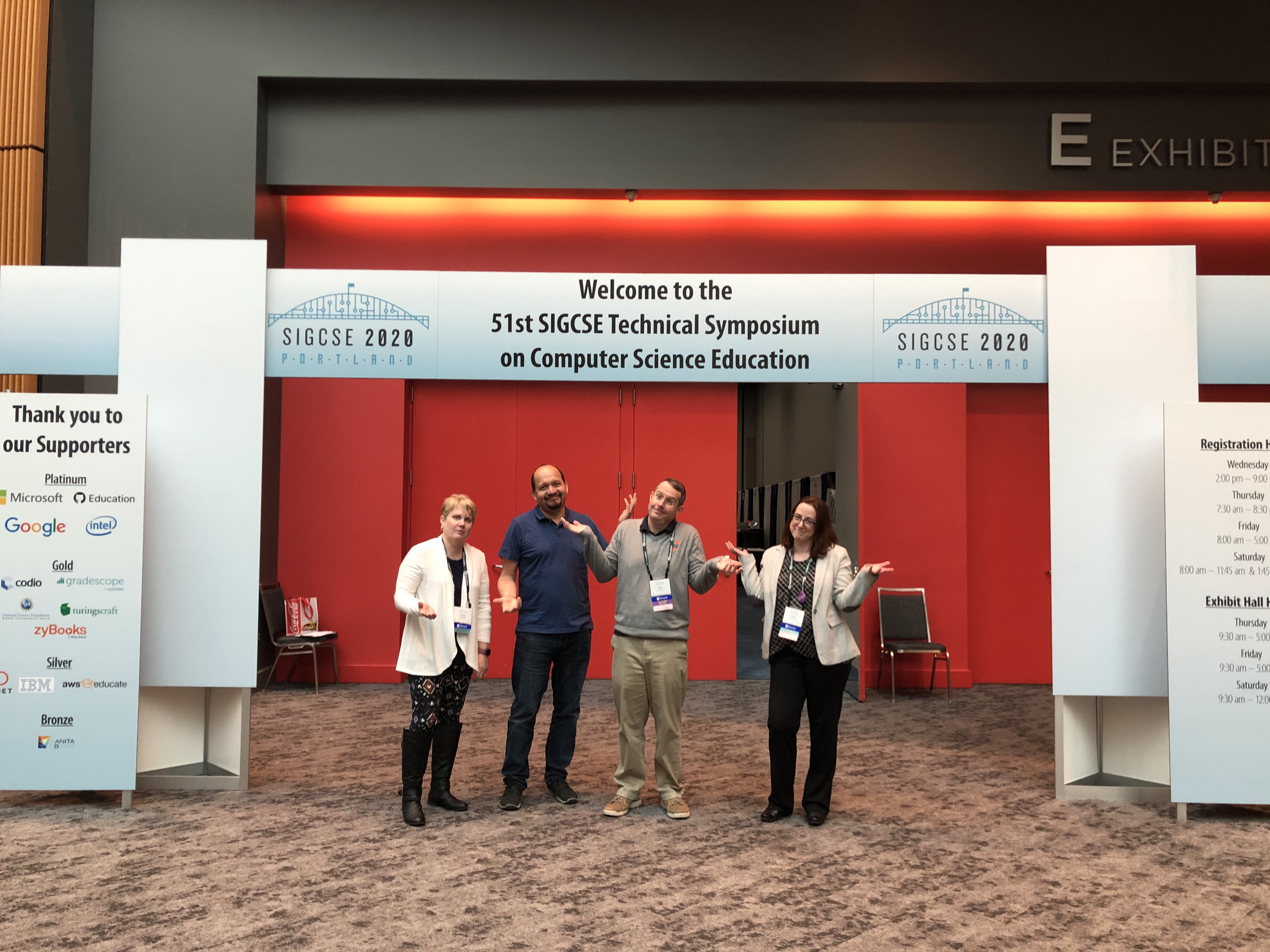 SIGCSE 2020 Chairs after the conference was canceled